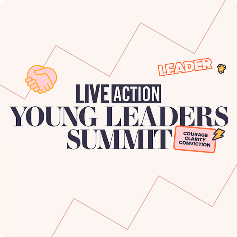 Young Leaders Summit logo on a beige background