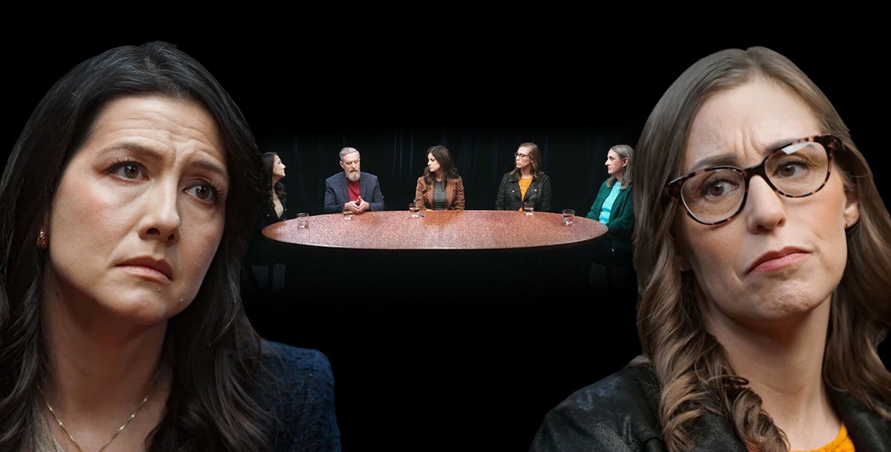 IVF Doctors and Parents Who Conceived Using IVF Share Their Regrets Cover image of two women around a roundtable