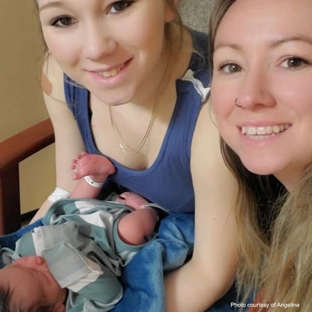 Photo courtesy of Angelina (Do Not Reprint) An unplanned pregnancy at 14 ‘saved his mama’s life’ and became a new beginning image