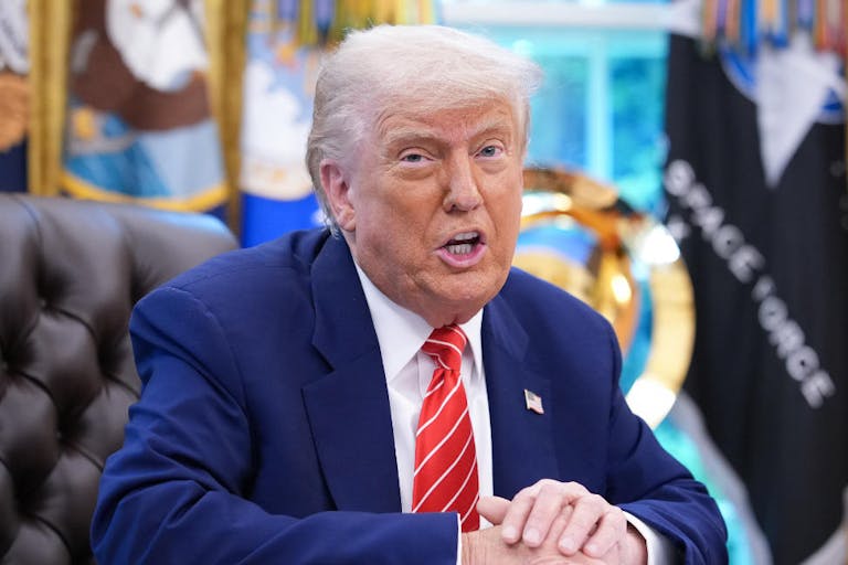 President Trump Holds Press Conference With Elon Musk in White House’s Oval Office
