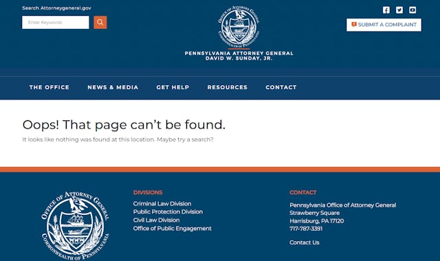 Pennsylvania’s new attorney general shuts down anti-pregnancy center website image