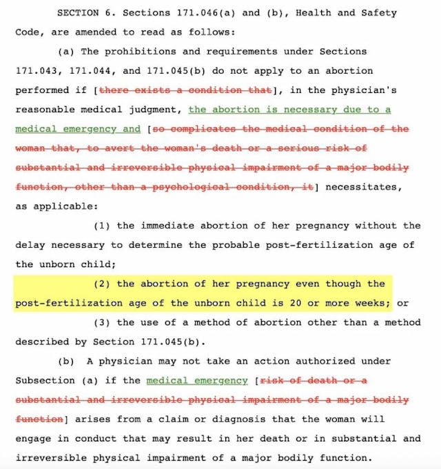 Texas SB 31 Life of the Mother Bill: 20+ week abortion for “medical emergency” Does the Texas ‘Life of the Mother Act’ clarify the state’s pro-life law… or weaken it? image