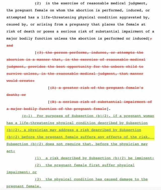 Does the Texas ‘Life of the Mother Act’ clarify the state’s pro-life law… or weaken it? image