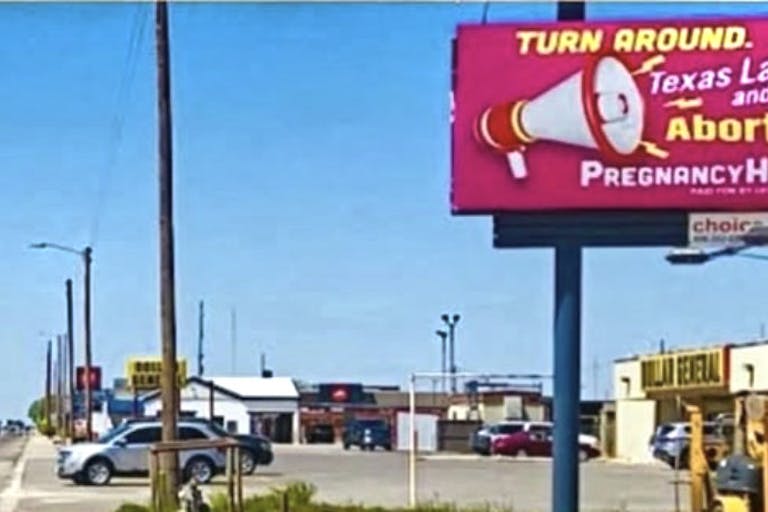 LifeMinistriesUS billboard Texas Pro-life billboards urge Texas women considering abortion to ‘turn around’ featured image