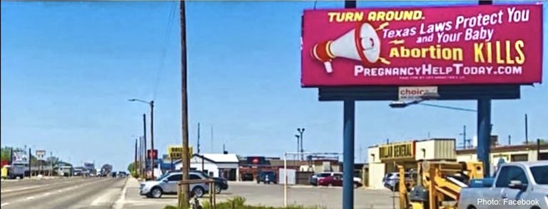 Pro-life billboards urge Texas women considering abortion to ‘turn around’ featured image