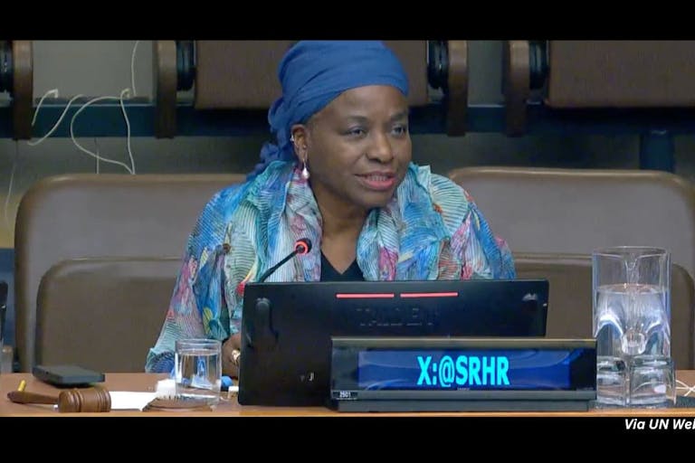 Via UN Web TV UN Population Fund, Josie Luetke, Campaign Life Coalition