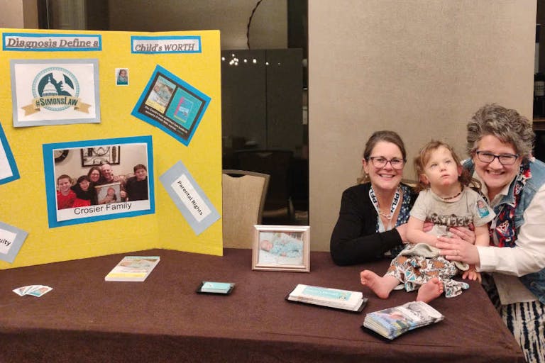Sheryl Crosier, Tabitha and Sandi Enzminger at PFLC Simon’s Law resuscitates parental rights for medically vulnerable children featured image