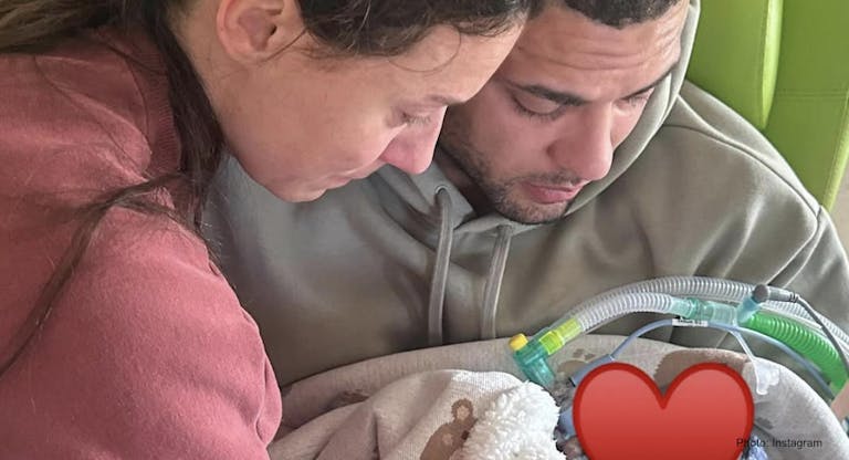 Zack George premature son Instagram