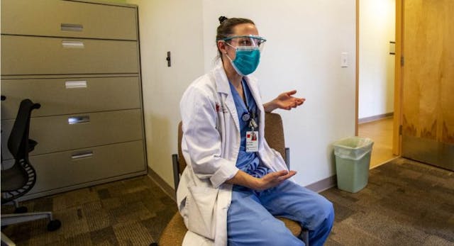 ALBUQUERQUE, NM – JUNE 21, 2022: Dr. Lisa Hofler, the clinical vice chair of the Department of Obstetrics and Gynecology at the University of New Mexico… (Gina Ferazzi / Los Angeles Times via Getty Images) ANTI-LIFE: New Mexico shields abortionists from scrutiny, fails to protect infants or health workers image
