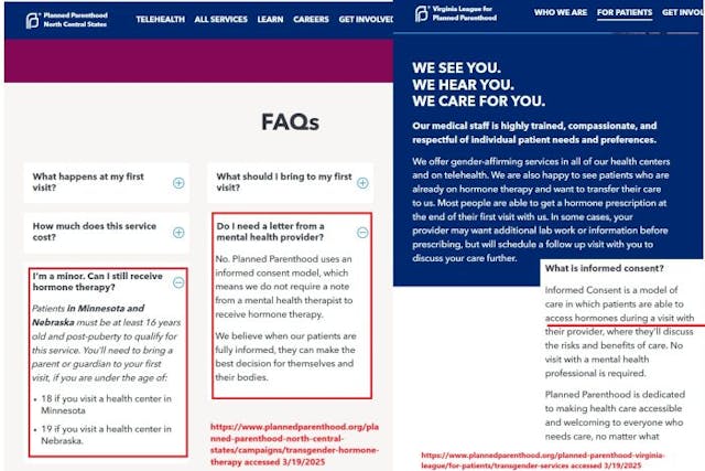 Planned Parenthood will give trans hormones same day Planned Parenthood will give trans hormones same day