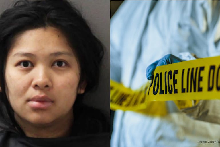 An Ngo and police tape