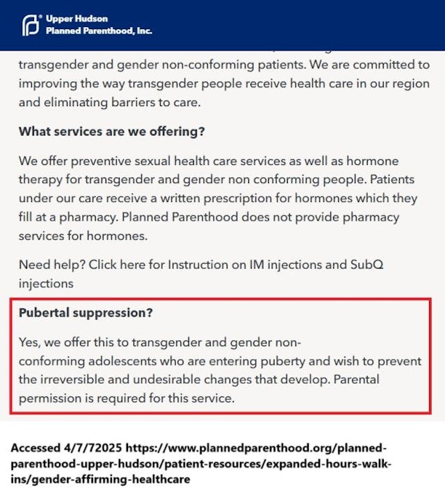 REJECT Planned Parenthood: Corporation ‘hopes’ to expand ‘gender affirming care’ for minors image