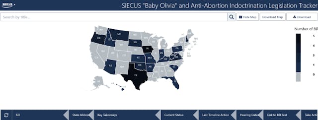 SIECUS Baby Olivia Legislative tracker SIECUS Baby Olivia Legislative tracker