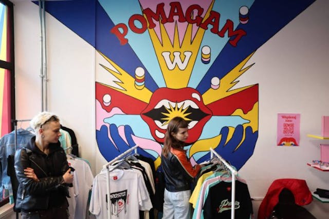 Women take part in the opening day of the center helping women to get abortion pills, on the International Women’s Day in Warsaw, Poland on March 8, 2025. (Photo by Jakub Porzycki/NurPhoto via Getty Images) Activist group opens abortion pill center across from Poland’s parliament image
