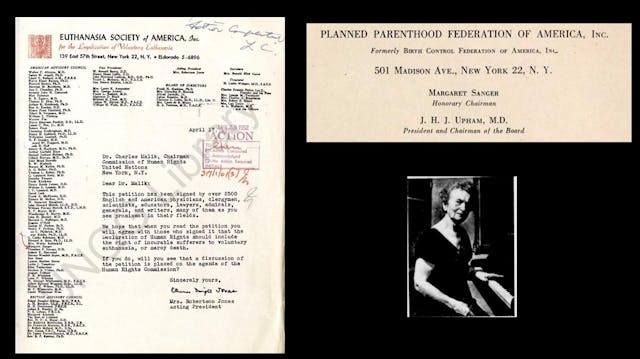 Margaret Sanger founder of Planned Parenthood focused on eugenics called racist