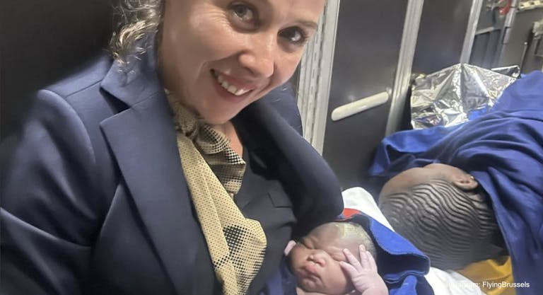 flying brussels instagram baby born plane