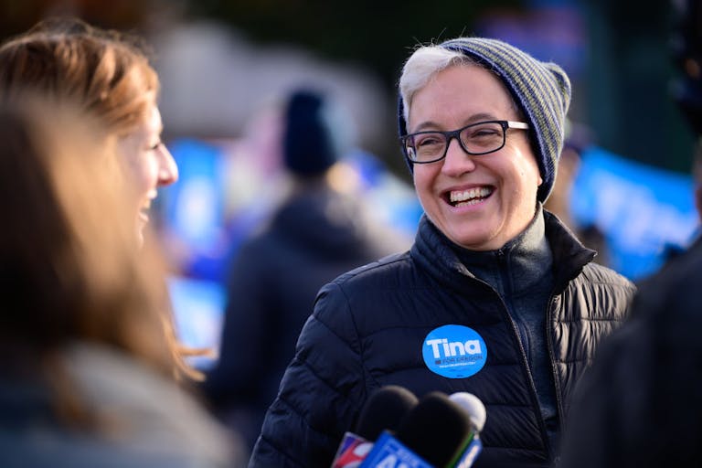 Oregon Candidate For Governor Tina Kotek Rallies Voters On Election Day