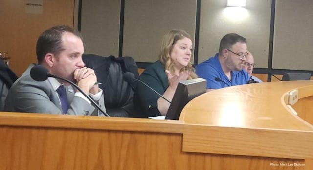 Councilwoman Megan Johnson argues against the passage of the Sanctuary Cities for the Unborn Ordinance. (Photo: Mark Lee Dickson) ‘Sanctuary City for the Unborn’ ordinance fails in Missouri, with aid of self-proclaimed ‘pro-life’ opposition image