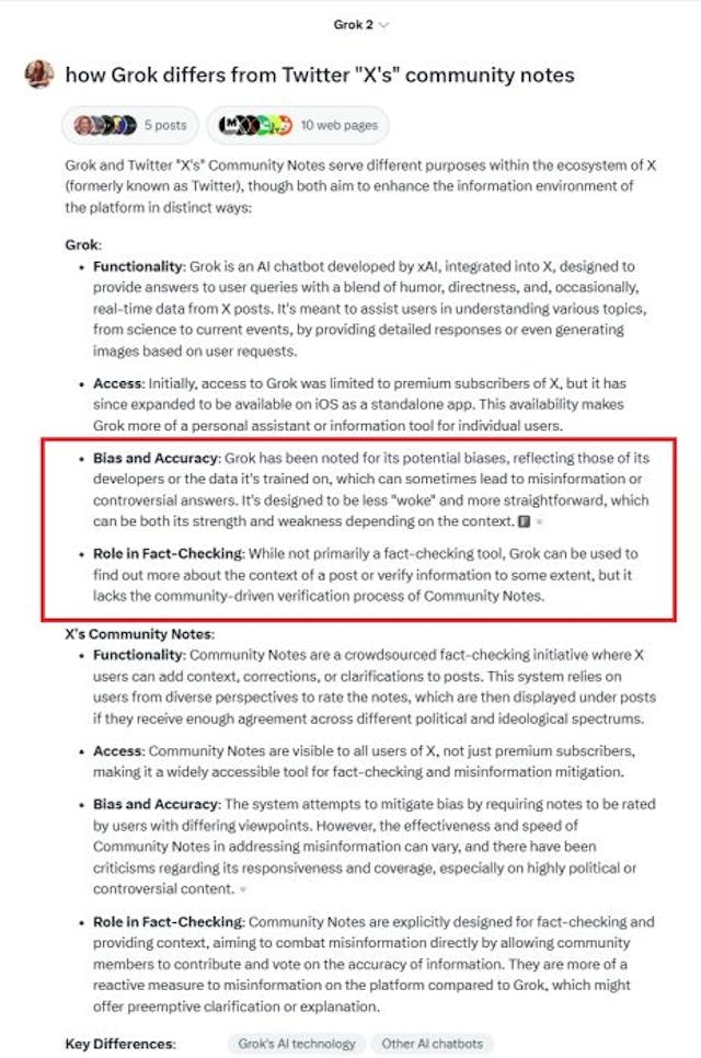 Grok can be misleading or not accurate Grok can be misleading not accurate