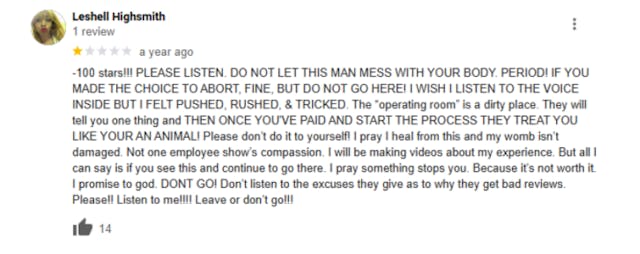 Google Reviews of DC abortion business warn others to stay away: ‘Pushed, rushed, tricked’ image