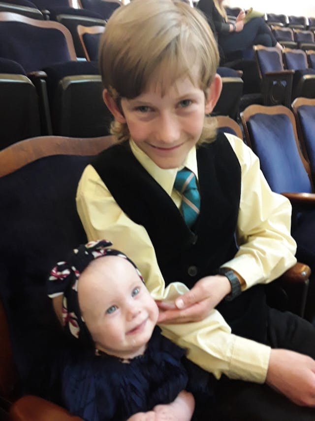 Tabitha at 16 months, persuading lawmakers to vote for Simon’s Law (Photo courtesy of Sandi Enzminger) Doctors said Tabitha’s condition was ‘fatal.’ Six years later, she’s still teaching us about life. image