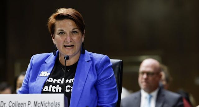 WASHINGTON, DC – JULY 12: Dr. Colleen McNicholas, the Chief Medical Officer of Planned Parenthood of the St. Louis Region and Southwest Missouri speaks during a hearing with the Senate Judiciary Committee in the Dirksen Senate Office Building on July 12, 2022 in Washington, DC… (Photo by Anna Moneymaker/Getty Images) Two controversial Midwest Planned Parenthood executives step down image