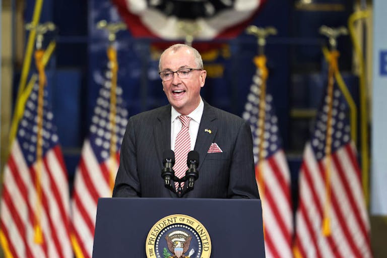 President Biden Delivers Remarks At NJ Transit Meadowlands Maintenance Complex