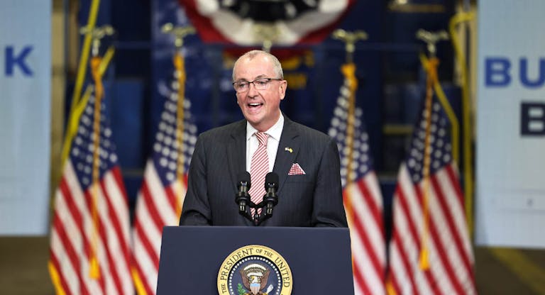 President Biden Delivers Remarks At NJ Transit Meadowlands Maintenance Complex