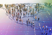 People on United States Map