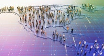 People on United States Map