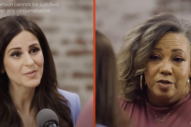 jubilee lila rose debate screenshot Live Action’s Lila Rose takes on 25 abortion supporters on Jubilee’s ‘Surrounded’ debate featured image