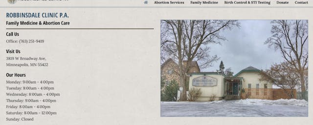 Robbinsdale Clinic (website screenshot) Minnesota’s oldest abortion business to close after killing tens of thousands of preborn children image