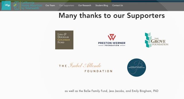 CHAT Study Supporters and Funders