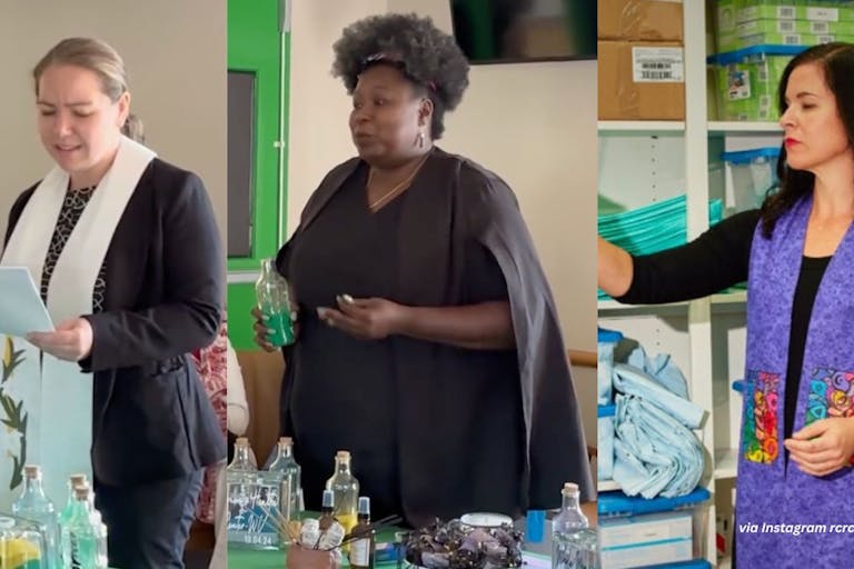 via Instagram rcchoice abortion facility blessing, blessed, religious