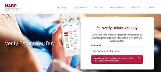 Medside24 on NABP not recommended list Medside24 on NABP not recommended list