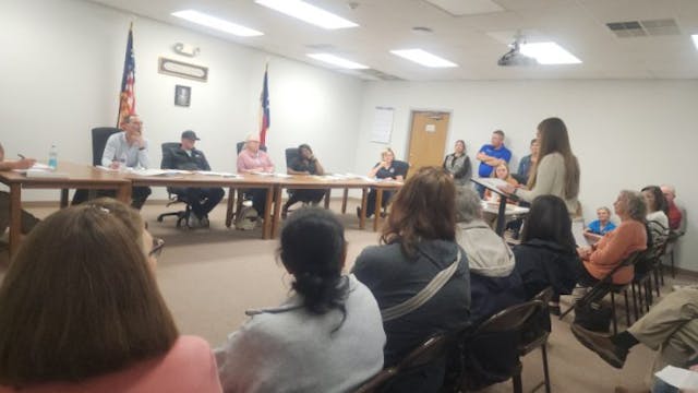 Hallettsville resident Brianna Clark encourages the Hallettsville City Council to consider making Hallettsville a Sanctuary City for the Unborn. (Photo: Mark Lee Dickson) Residents of another Texas city urge local leaders to make it a ‘Sanctuary City for the Unborn’ image