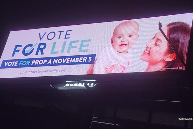 Project Destiny Amarillo billboard – Mark Lee Dickson