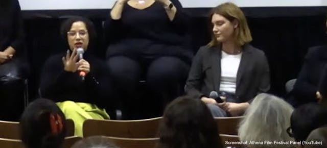 (L – Renee Bracey-Sherman; R – Jess Jacobs; Screenshot: Athena Film Festival/YouTube) Abortion Pipeline Project will again grant writers money to create pro-abortion films image