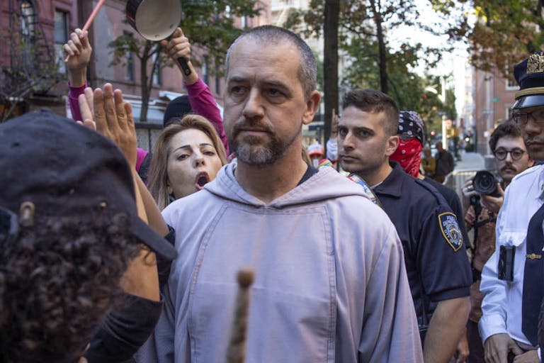 Abortion-rights and Anti-abortion supporters clash in New York City