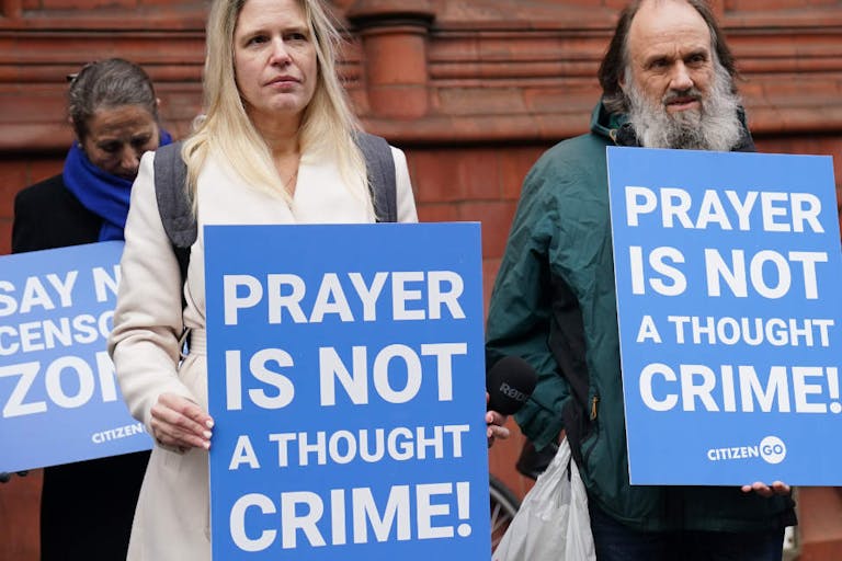 Abortion clinic protest court case