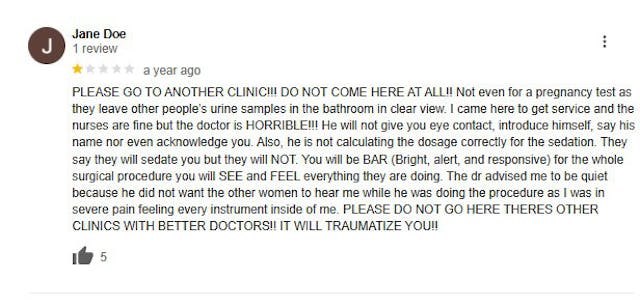 Google Reviews show women’s less-than-empowering, ‘excruciating’ abortion experiences image