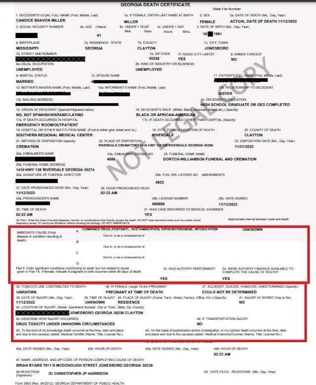 Autopsy report of Candi Miller, who died after taking abortion pill, raises crucial questions image