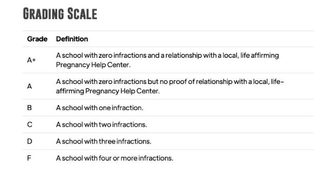 SLFA Grading Scale