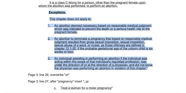 North Dakota exceptions in SB 2150 North Dakota exceptions in SB 2150