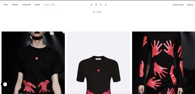 Screenshot: Area.nyc Screenshot: Area.nyc