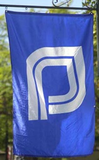 New Planned Parenthood flag. 20021111