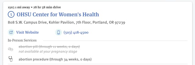 Via abortionfinder.org