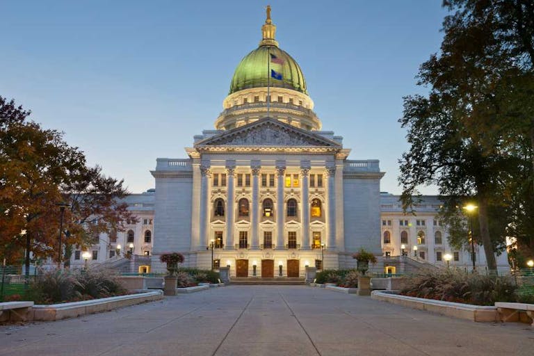 State capitol building in Madison