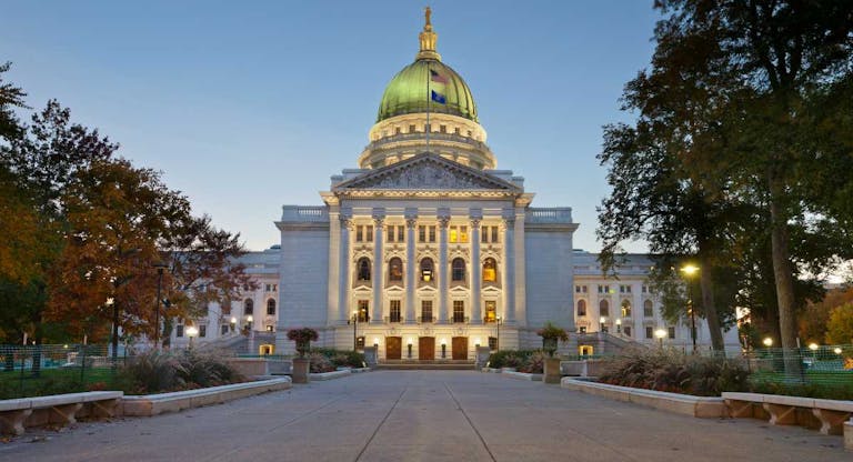State capitol building in Madison
