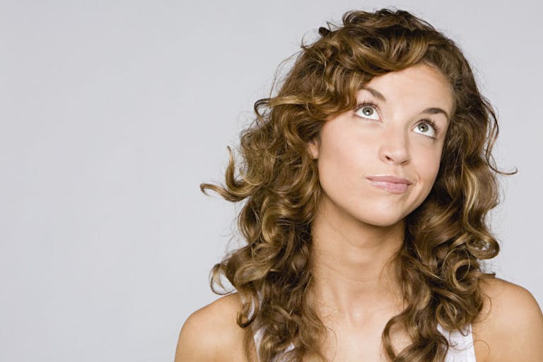 Confused looking woman